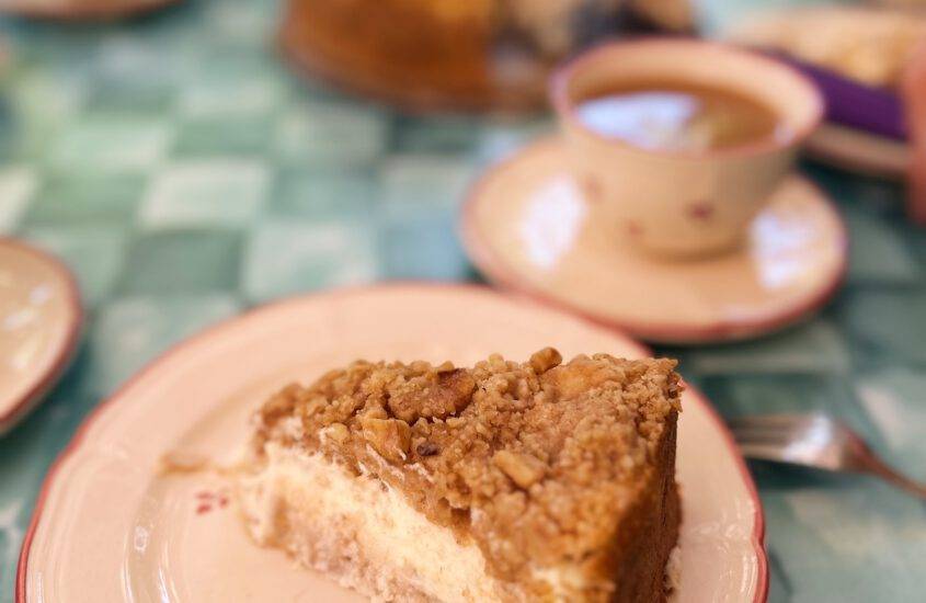 Apfel Käsekuchen mit Streusel