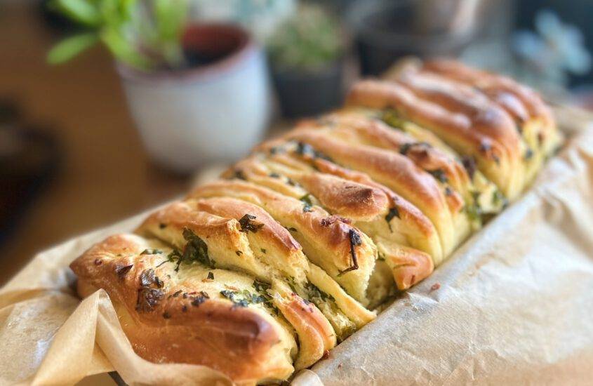 Pull-Apart Kräuter-Knoblauch Brot