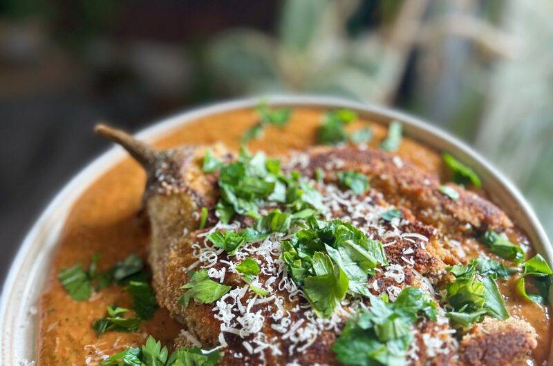 Auberginen-Schnitzel